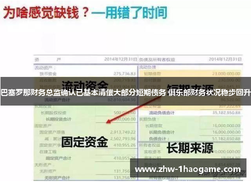 巴塞罗那财务总监确认已基本清偿大部分短期债务 俱乐部财务状况稳步回升